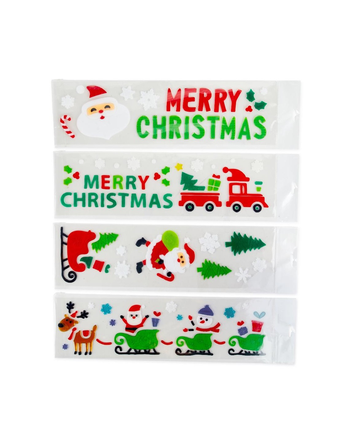 DECORAZIONE GEL FINESTRE NATALIZIO 15X55CM ASSORTITO