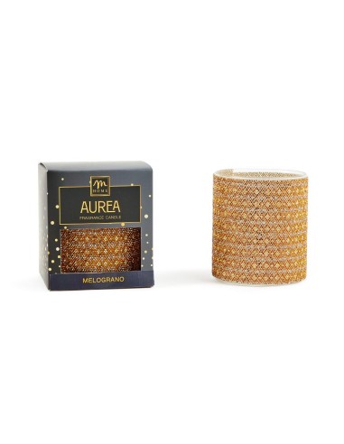 CANDELA STRASS MELOGRANO 380GR VETRO