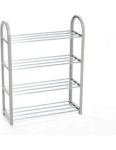 Scarpiera Storage Solutions 64x19x66 cm Grigia – Plastica e Ferro