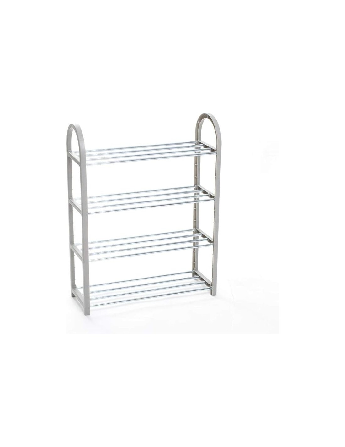 Scarpiera Storage Solutions 64x19x66 cm Grigia – Plastica e Ferro