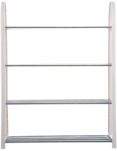 Scarpiera Storage Solutions 64x19x66 cm Grigia – Plastica e Ferro