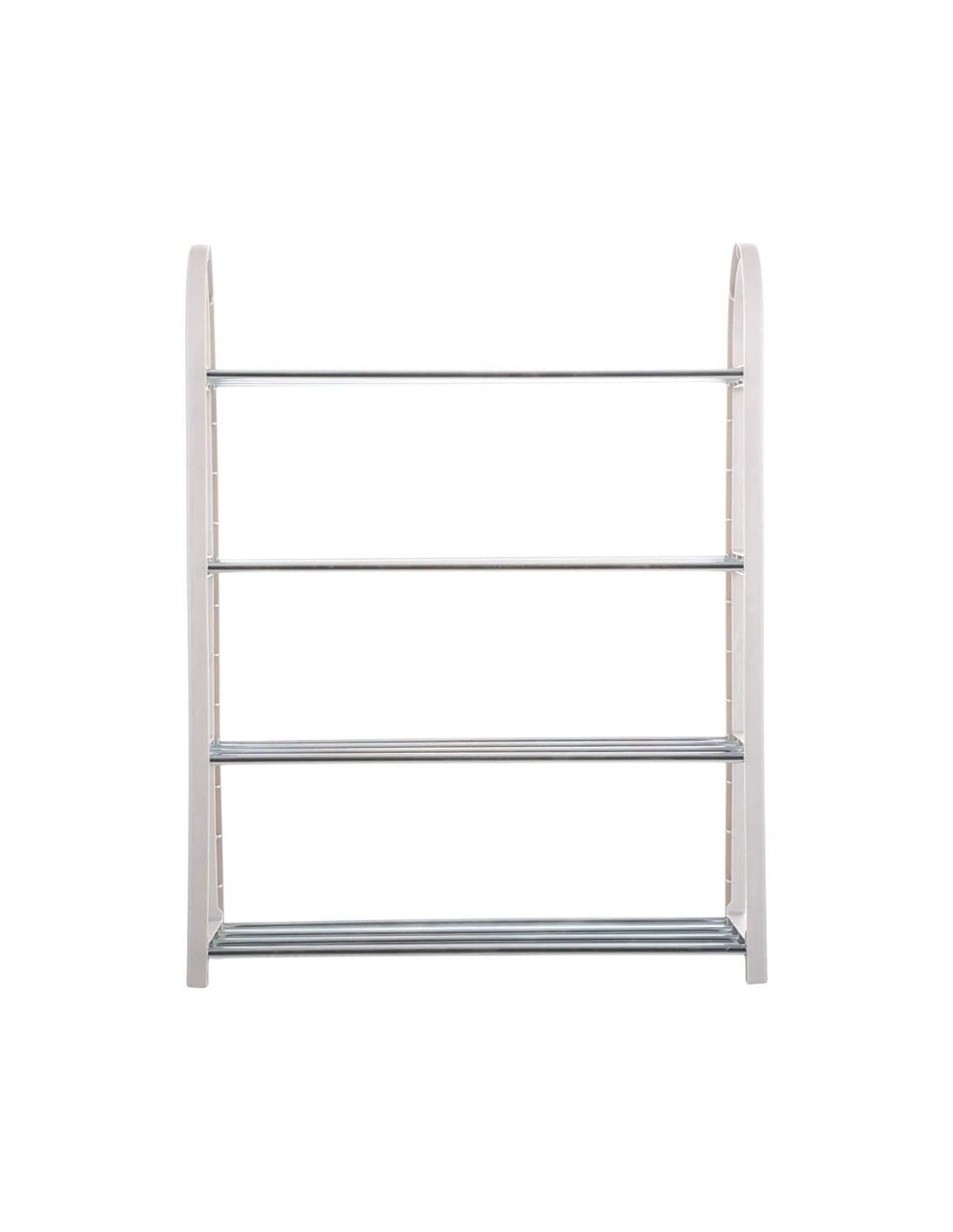 Scarpiera Storage Solutions 64x19x66 cm Grigia – Plastica e Ferro