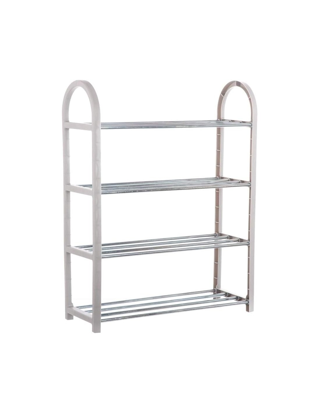 Scarpiera Storage Solutions 64x19x66 cm Grigia – Plastica e Ferro