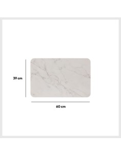 Tappeto in diatomite Lea 39x60 cm bianco - shopincasa.it