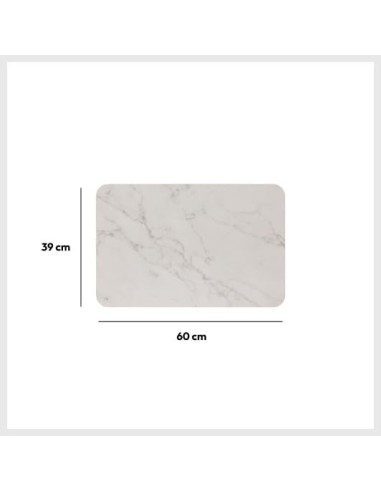 Tappeto in diatomite Lea 39x60 cm bianco - shopincasa.it