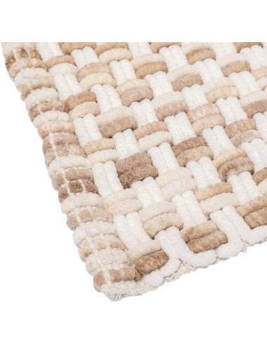 Tappeto da bagno intrecciato 5five taupe 50x75 cm - shopincasa.it
