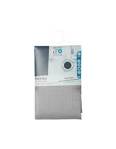 Tenda doccia 5five Modern Color grigia 180x200 cm - shopincasa.it