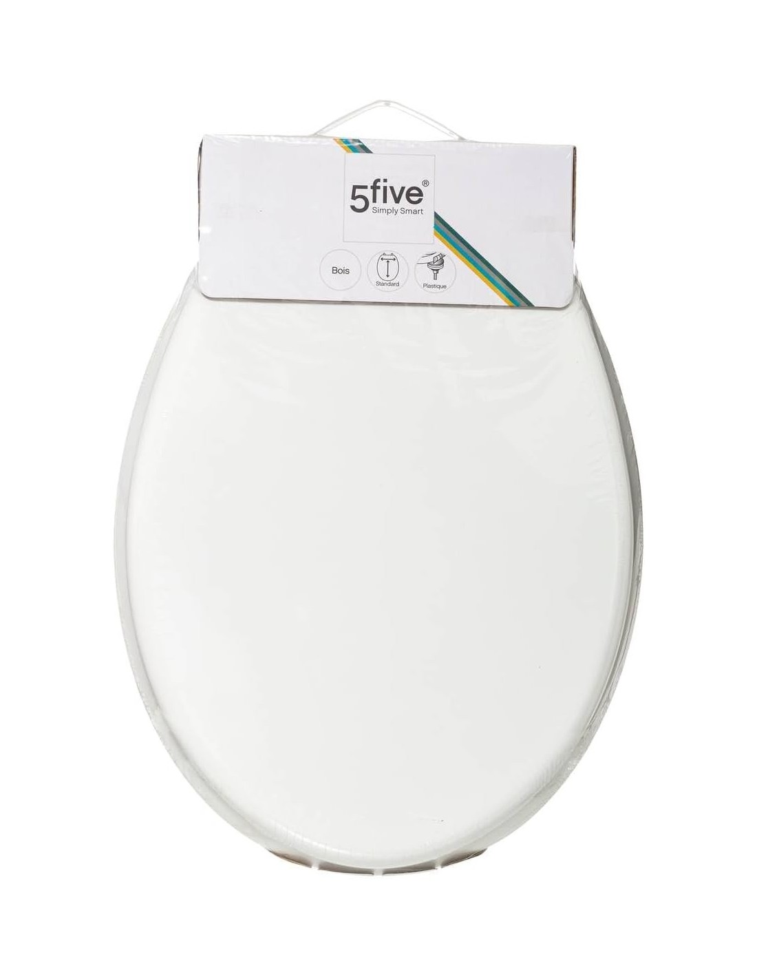 Sedile WC 5five legno laccato bianco Colorama - shopincasa.it