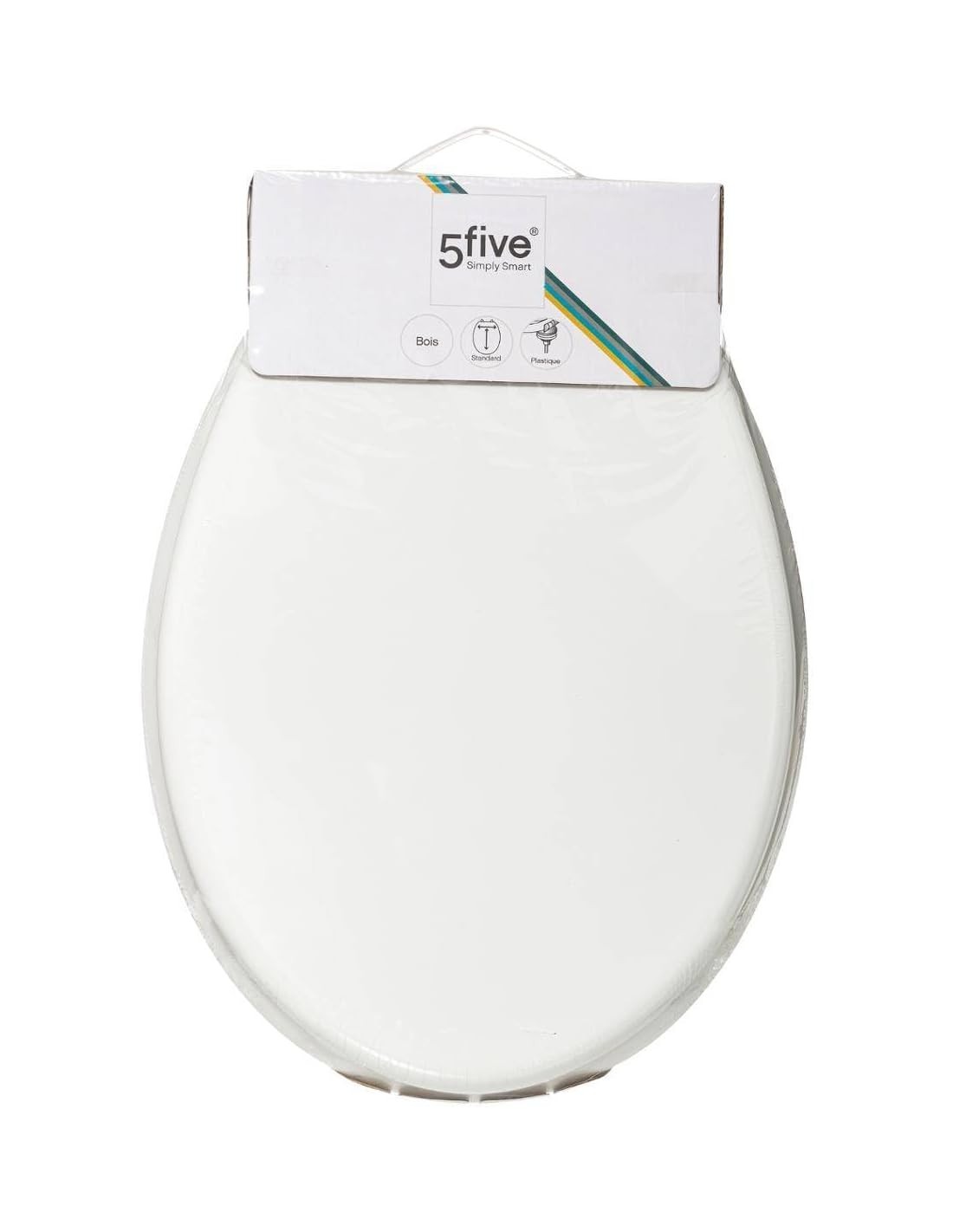 Sedile WC 5five legno laccato bianco Colorama - shopincasa.it