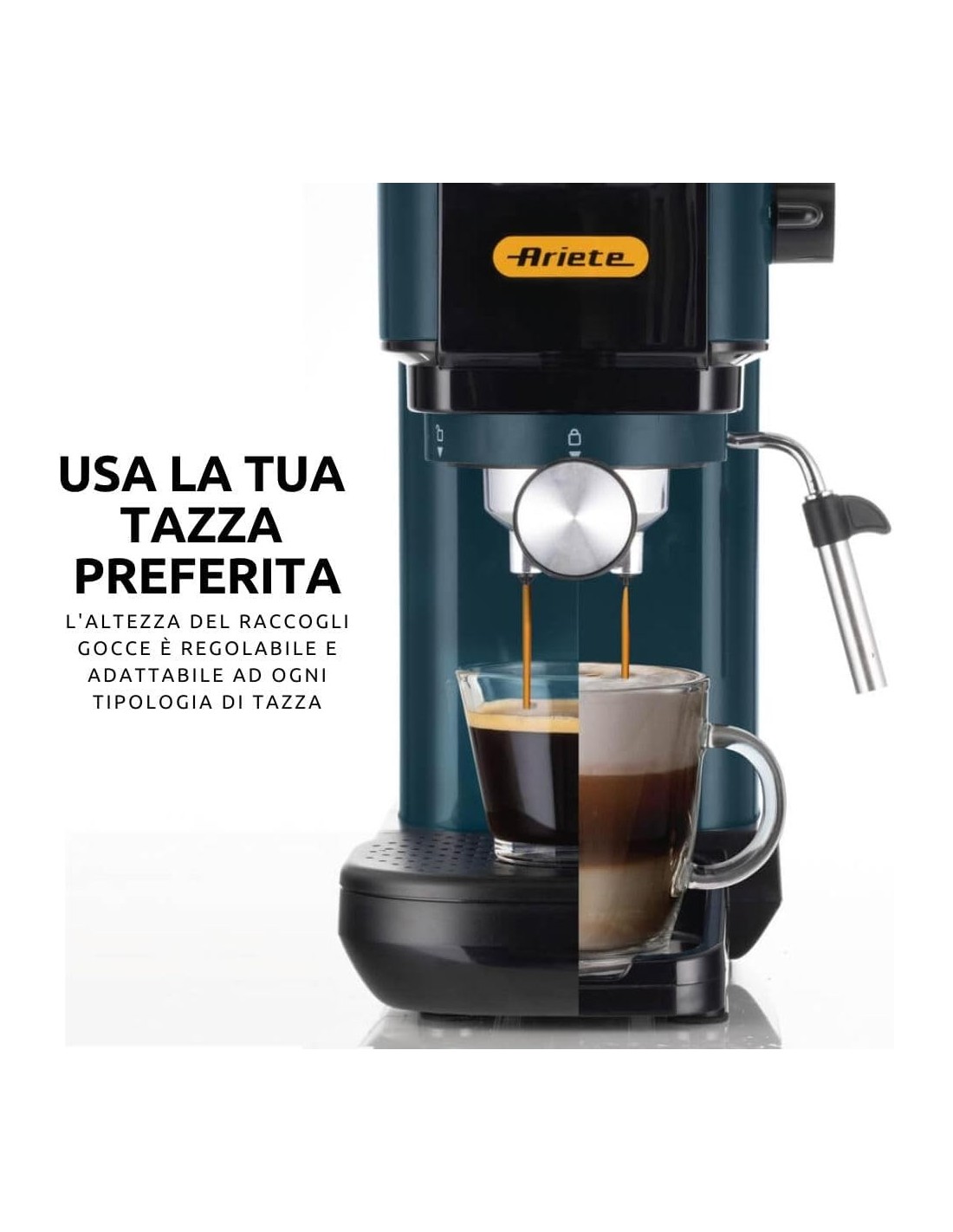 Ariete Mango Yellow Macchina Caffè Espresso 15 Bar | Shop in Casa