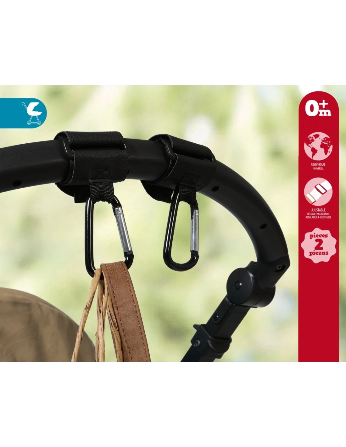 Gancio con Velcro per Passeggino Kiokids - Pratico e Versatile