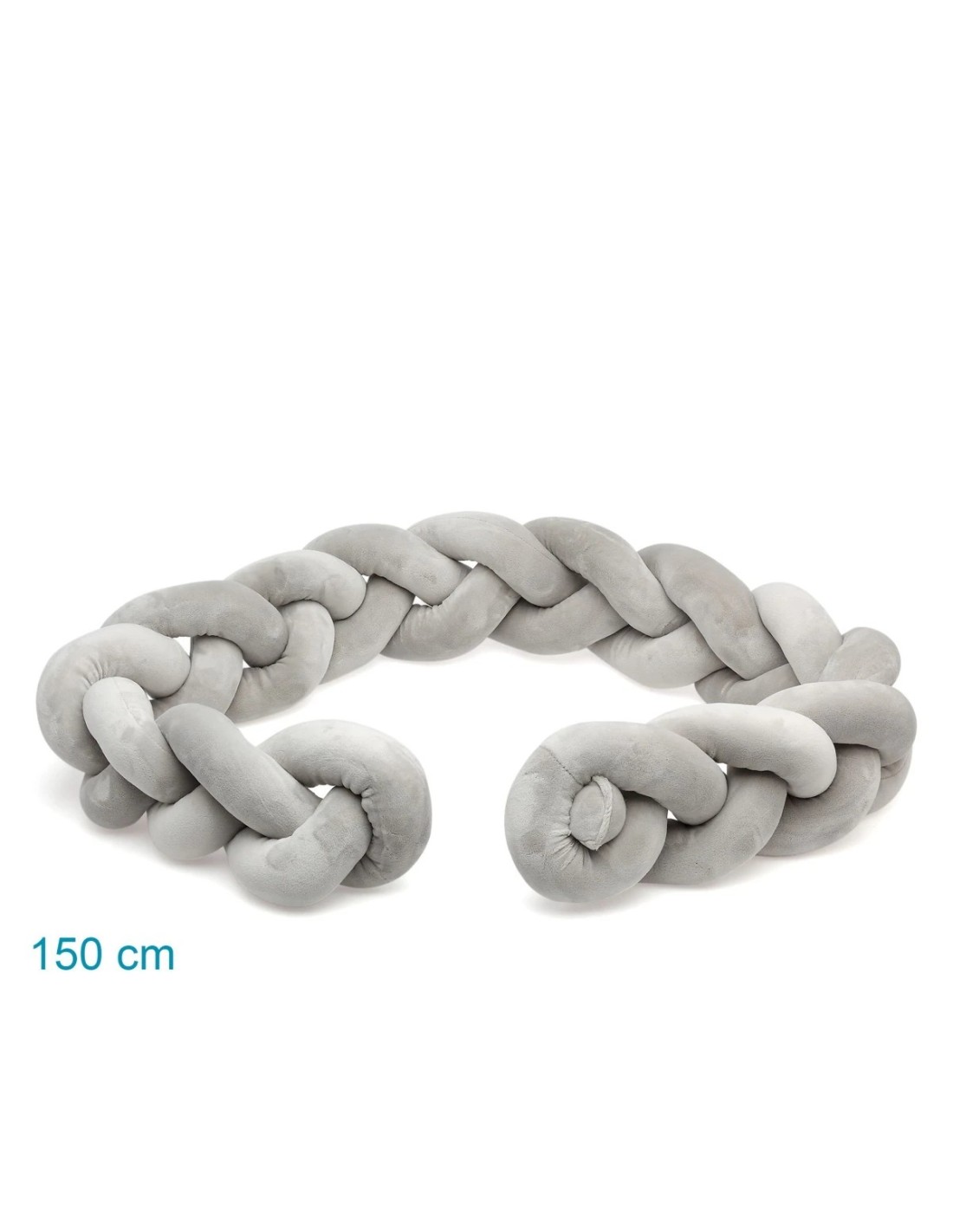Treccia Protettiva per Lettino e Culla Grigio 1,50m - Kiokids | Shopincasa.it