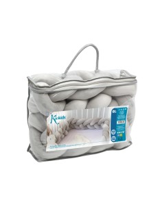 Treccia Protettiva per Lettino e Culla Grigio 1,50m - Kiokids | Shopincasa.it