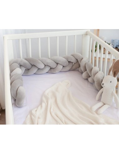 Treccia Protettiva per Lettino e Culla Grigio 1,50m - Kiokids | Shopincasa.it