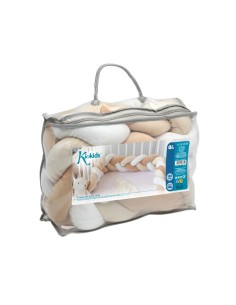 Treccia protettiva culla e lettino beige 1,50 m | shopincasa.it