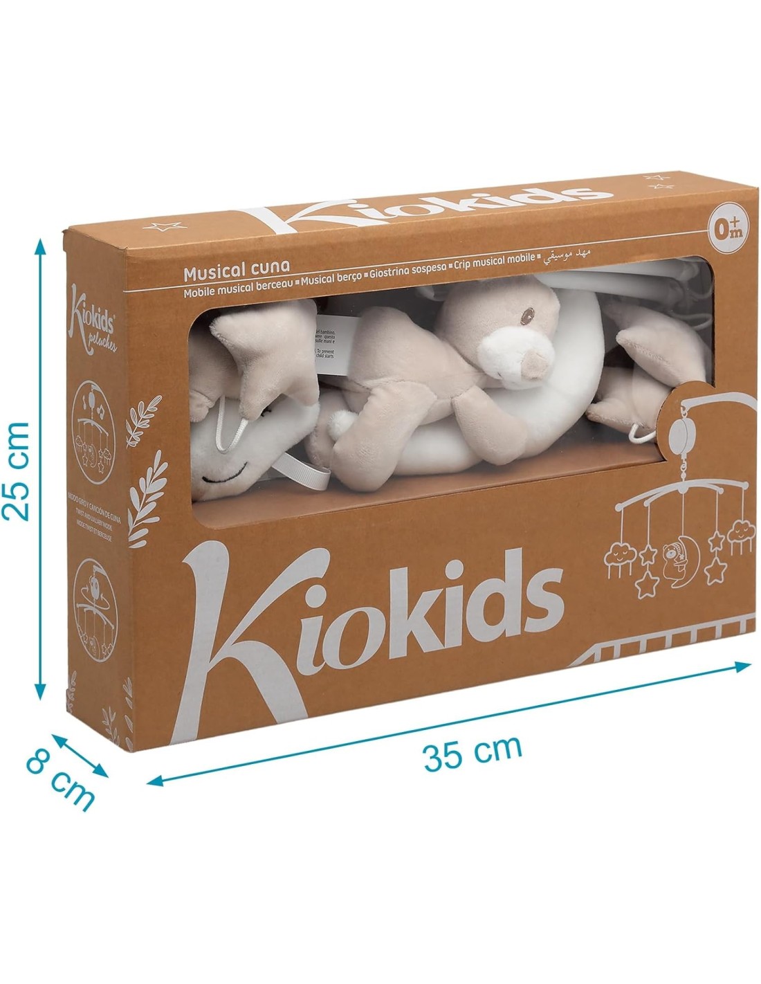 Giostrina Musicale Culla Orsetto Beige Kiokids | Shopincasa.it