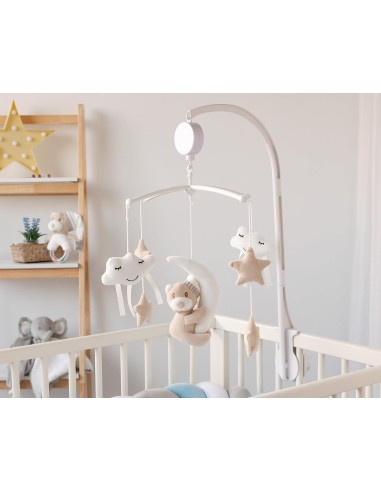 Giostrina Musicale Culla Orsetto Beige Kiokids | Shopincasa.it