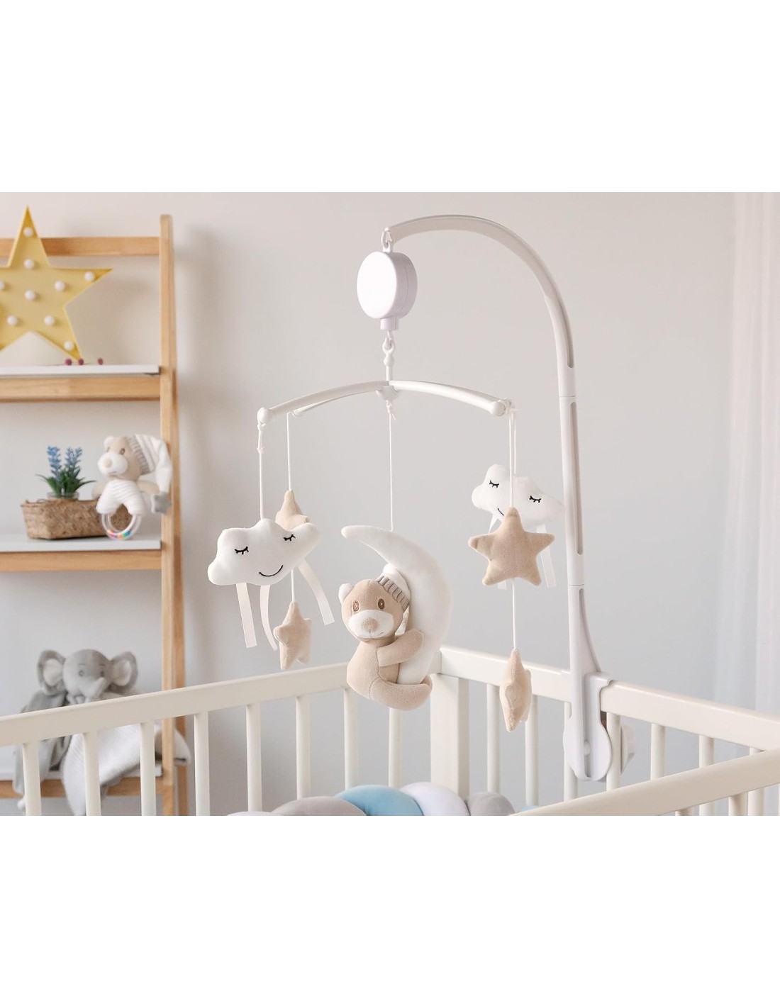 Giostrina Musicale Culla Orsetto Beige Kiokids | Shopincasa.it
