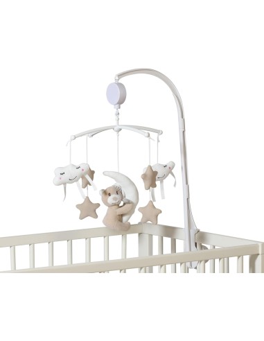 Giostrina Musicale Culla Orsetto Beige Kiokids | Shopincasa.it