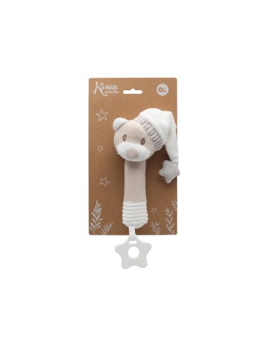 Kiokids Sonaglino Cricri Orsetto con Cappello - Giocattolo per Neonati