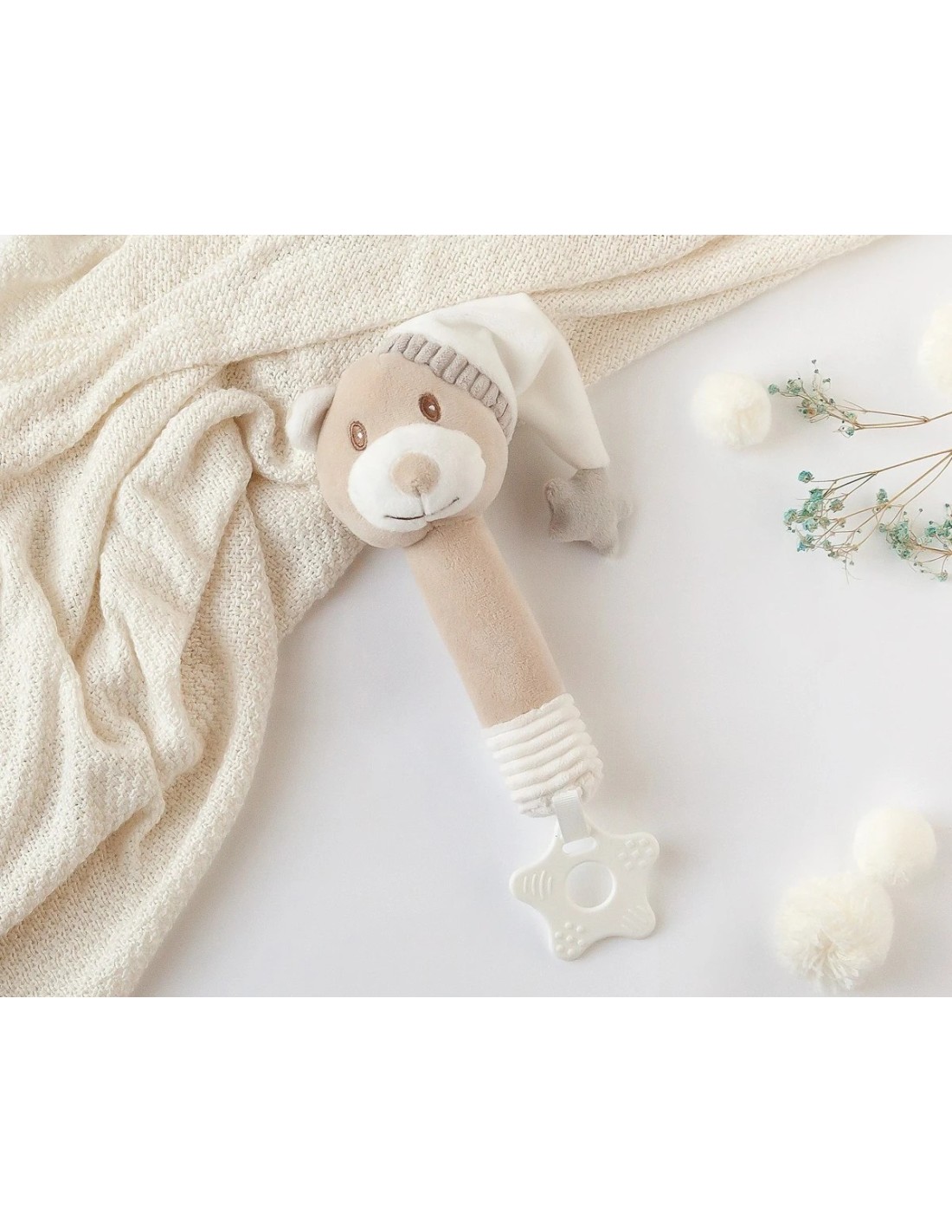 Kiokids Sonaglino Cricri Orsetto con Cappello - Giocattolo per Neonati
