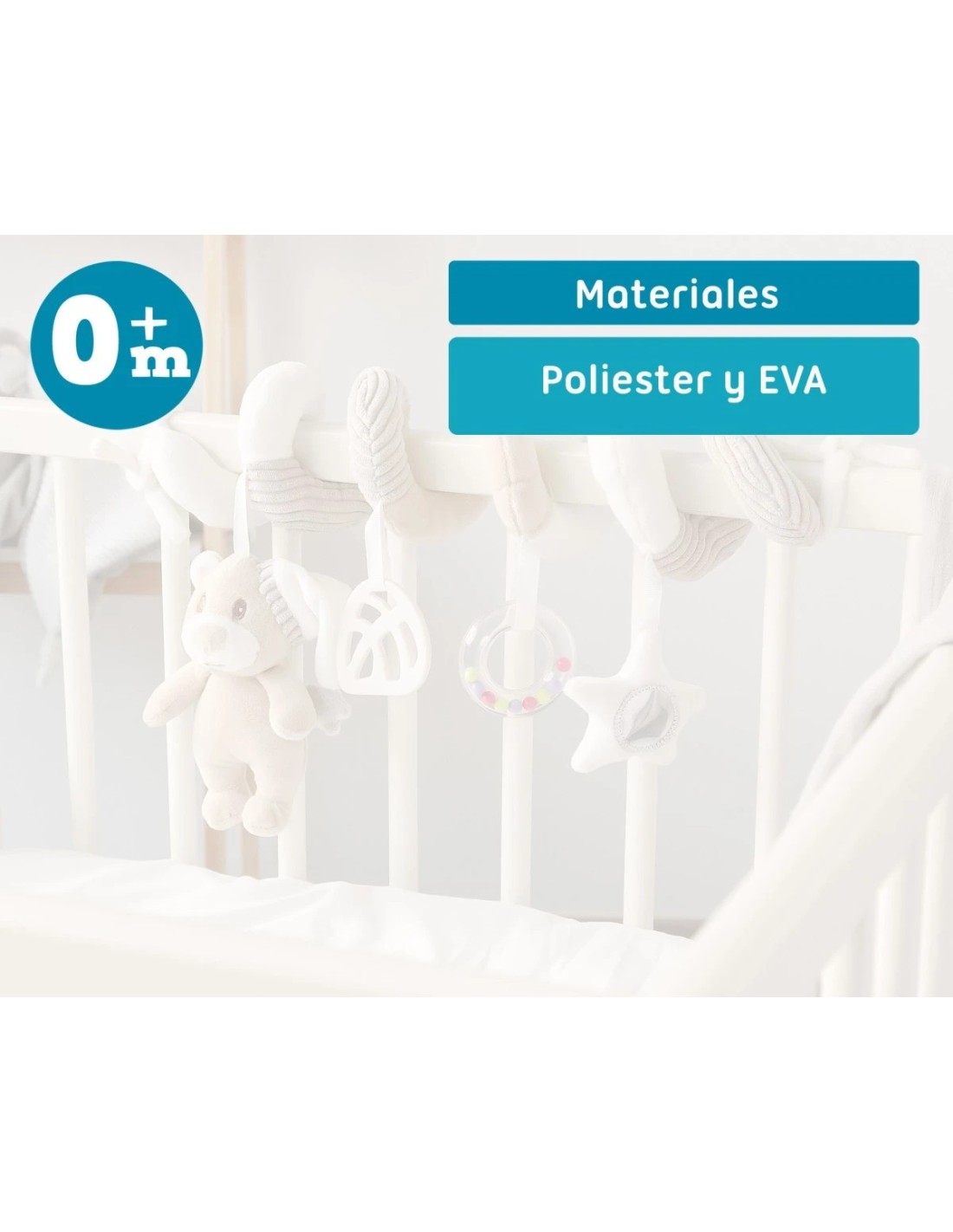Peluche Spirale Orsetto Beige Kiokids - Shopincasa.it