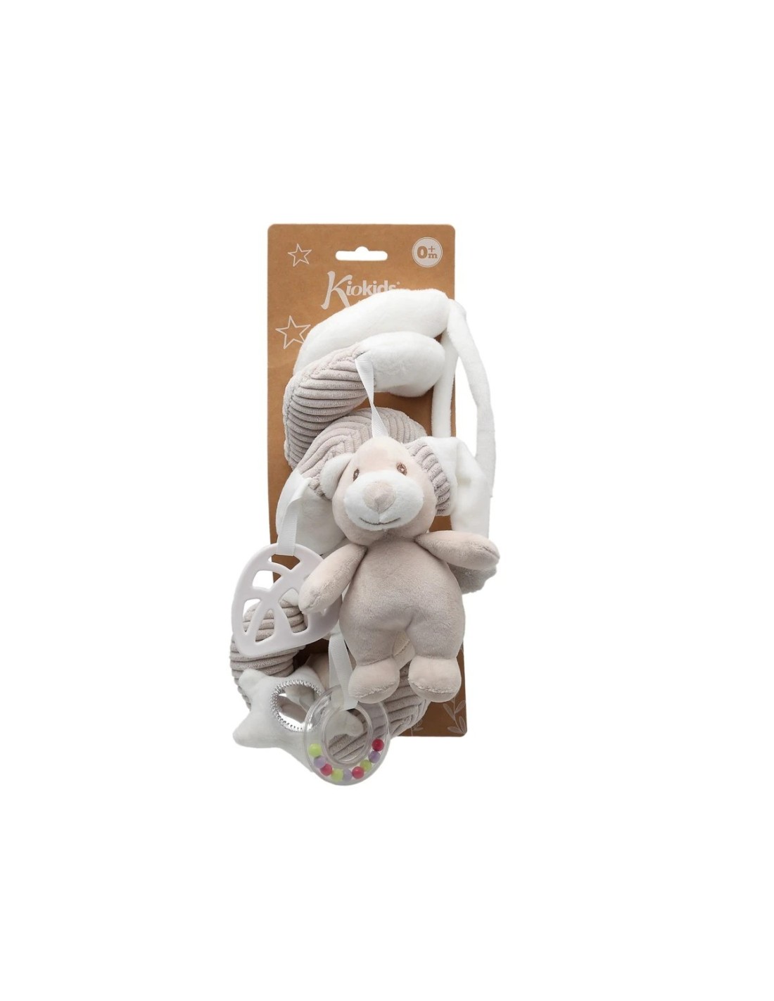Peluche Spirale Orsetto Beige Kiokids - Shopincasa.it