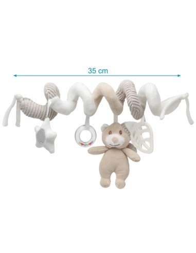 Peluche Spirale Orsetto Beige Kiokids - Shopincasa.it