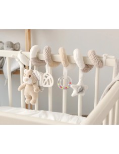 Peluche Spirale Orsetto Beige Kiokids - Shopincasa.it