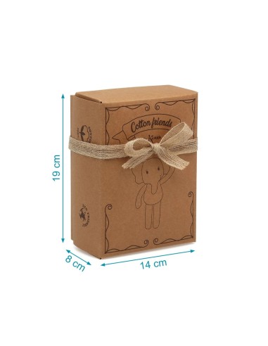 Elefante Massaggiagengive e Sonaglio in Cotone e Legno – Sicuro e Eco-Friendly