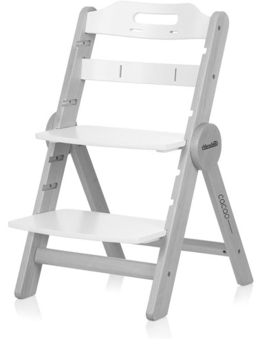 Chipolino Seggiolone in legno Cacao grigio – Sicuro e regolabile | Shopincasa