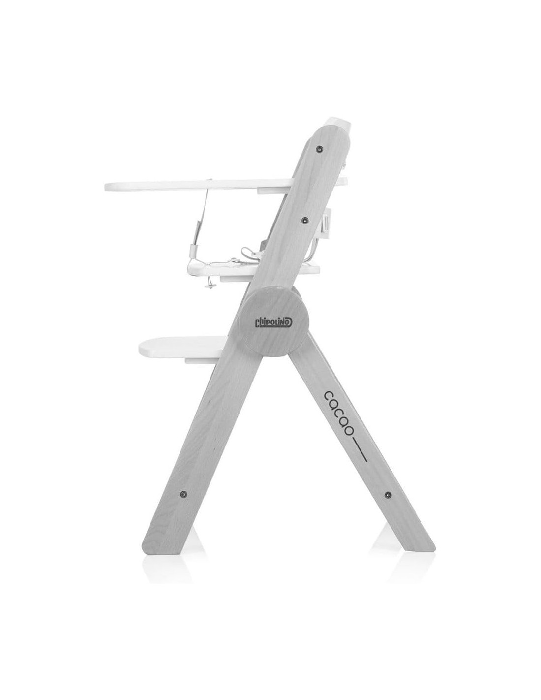 Chipolino Seggiolone in legno Cacao grigio – Sicuro e regolabile | Shopincasa
