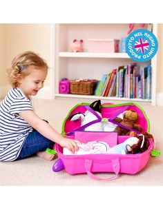 Trunki Valigia Cavalcabile Trixie Rosa – Trolley bambini bagaglio a mano | Shopincasa