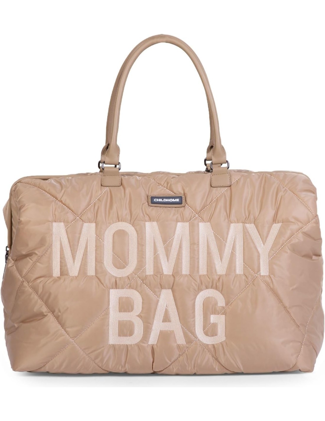 CHILDHOME Mommy Bag Beige trapuntata – Borsa cambio e da viaggio XL | Shopincasa