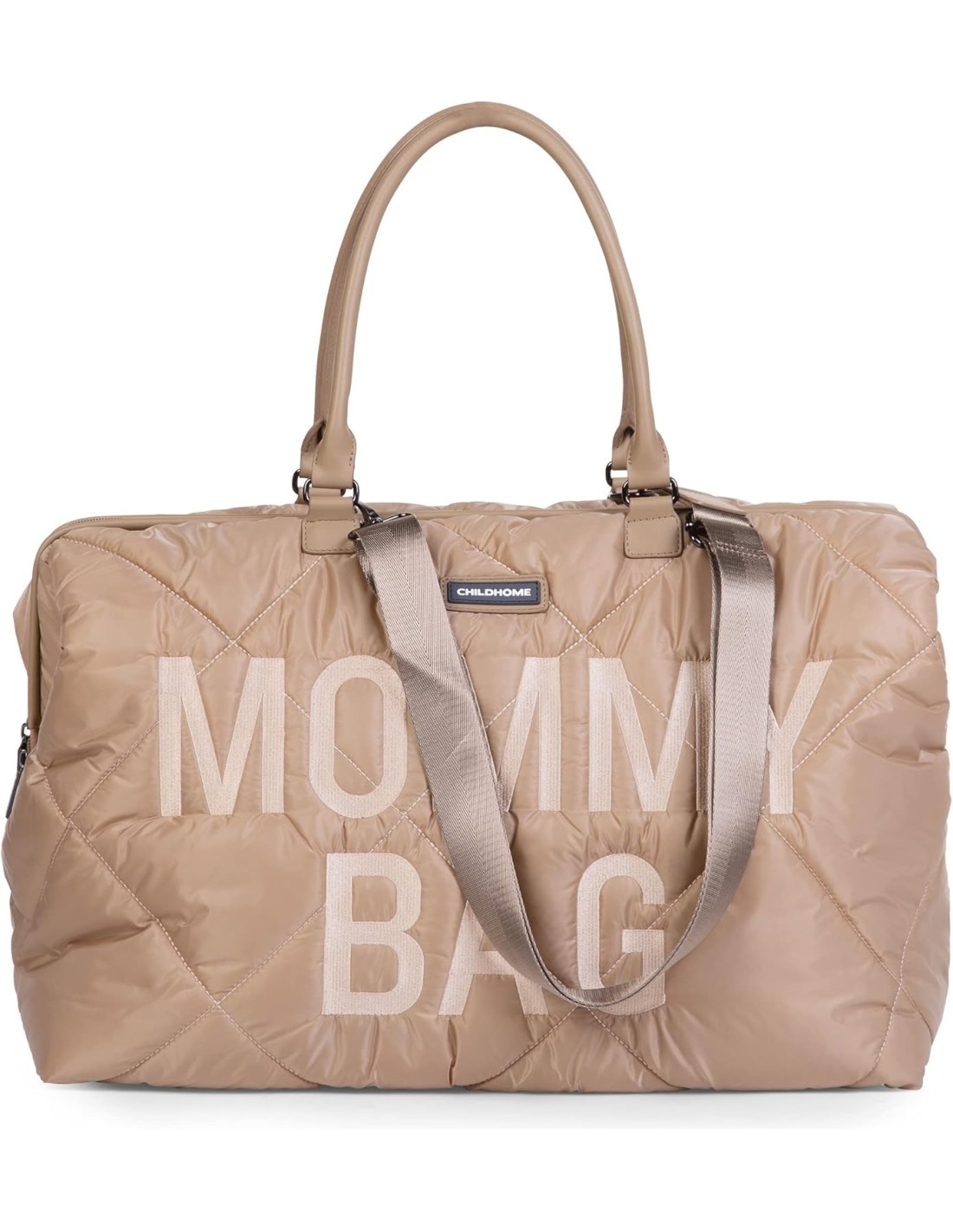 CHILDHOME Mommy Bag Beige trapuntata – Borsa cambio e da viaggio XL | Shopincasa