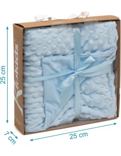 Copertina Bebé Azzurra in Ciniglia Kiokids - Comfort e Stile