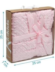 Copertina Morbida Kiokids Rosa per Neonati - Shop in Casa