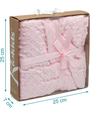 Copertina Morbida Kiokids Rosa per Neonati - Shop in Casa