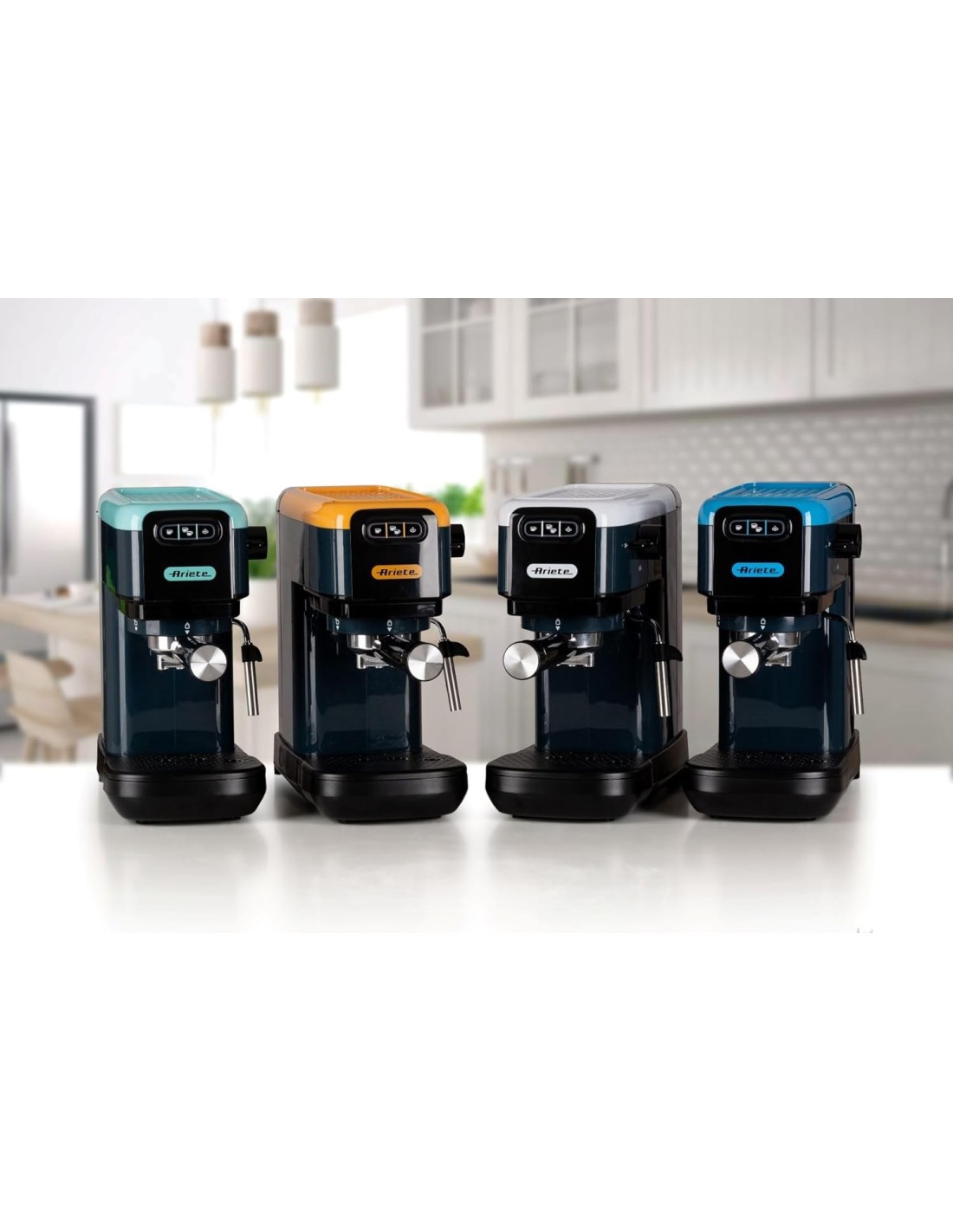 Ariete Light Aquamarine Macchina Caffè Espresso 15 Bar | Shop in Casa