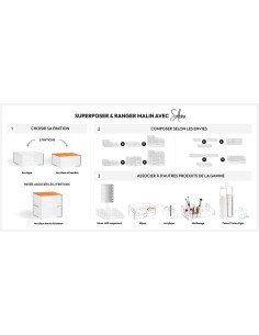 Organizer Selena 14 scomparti acrilico trasparente | Shopincasa 2