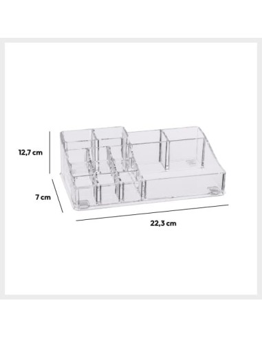Organizer Selena 14 scomparti acrilico trasparente | Shopincasa