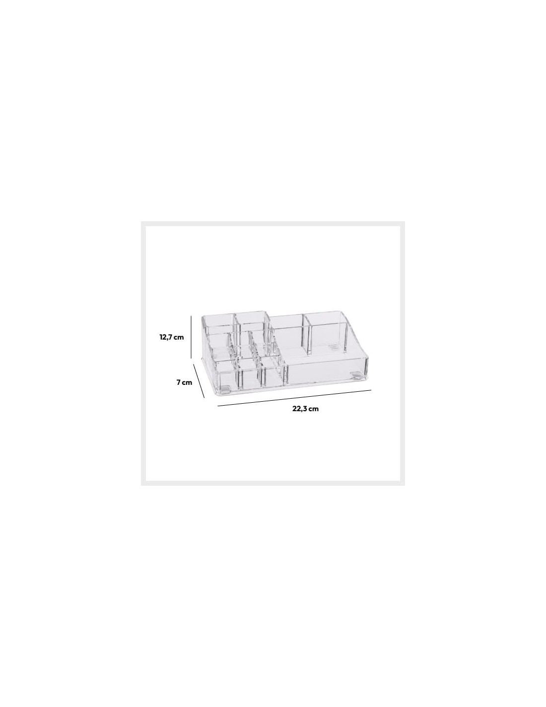 Organizer Selena 14 scomparti acrilico trasparente | Shopincasa