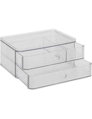 5five Organizzatore per cassetti Plastor trasparente 23,3 x 10,5 cm | Shopincasa
