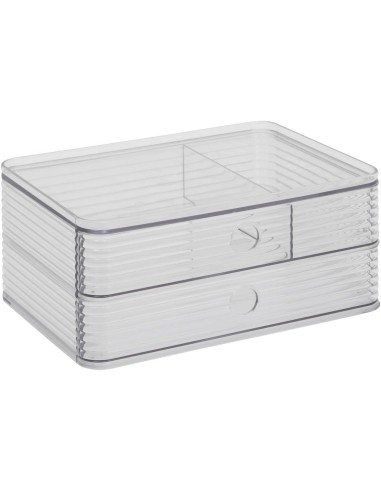 5five Organizzatore per cassetti Plastor trasparente 23,3 x 10,5 cm | Shopincasa