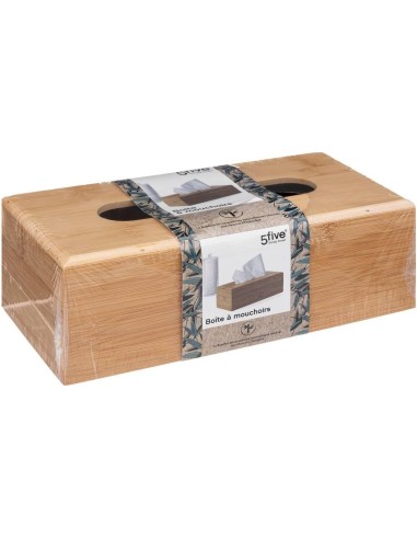 5five Scatola porta fazzoletti in bambù – Stile naturale | Shopincasa