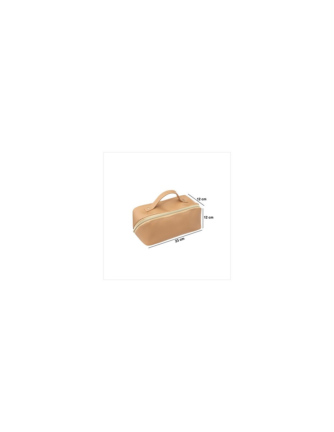 Trousse da toilette effetto pelle beige – Elegante e compatta | Shopincasa