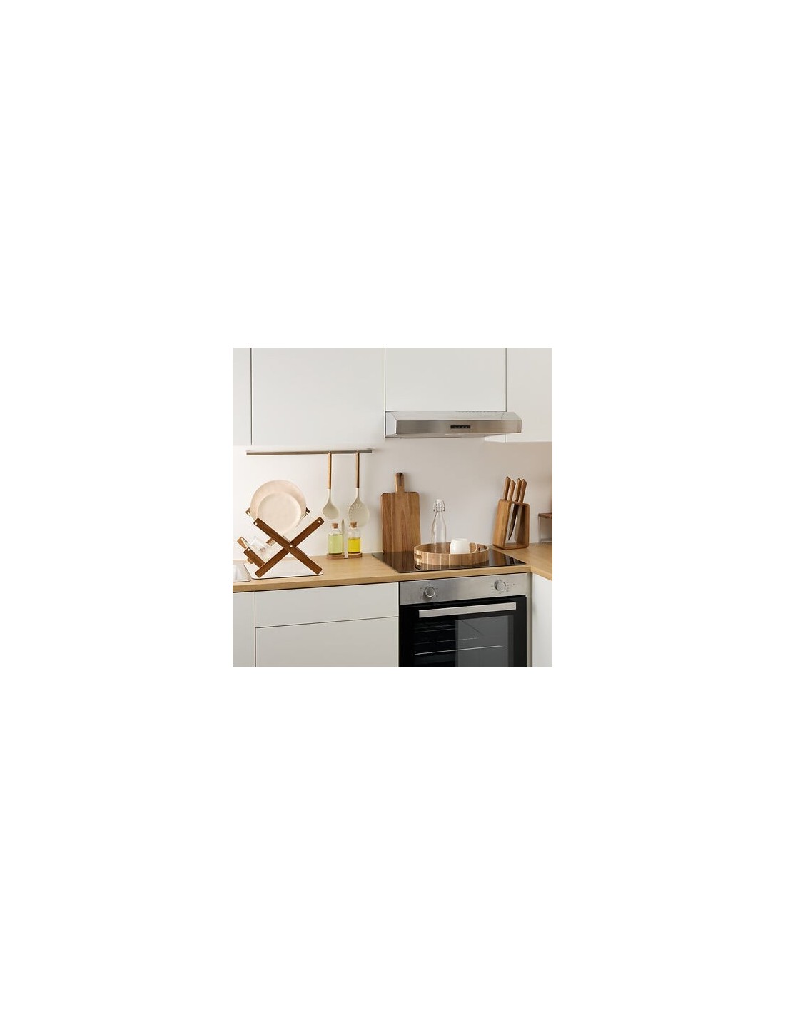 Ceppo con 5 coltelli in acciaio inox e manico in acacia | Shopincasa