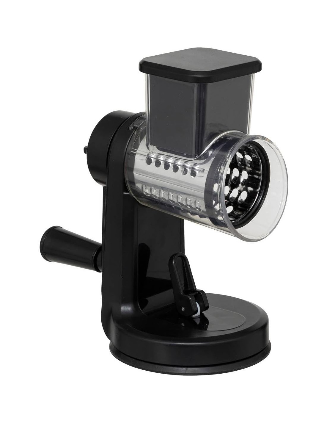 Grattugia con manovella 3 lame Silver Pro nero | Shopincasa