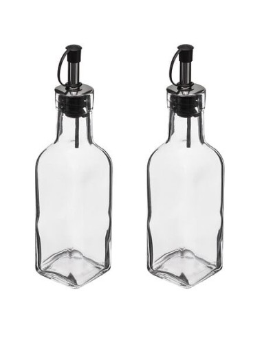 Set bottiglie olio e aceto 0,16 L in vetro | Shopincasa