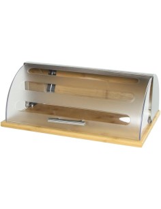 Scatola porta pane Cranberry in acciaio inox, PS e bambù | Shopincasa 2